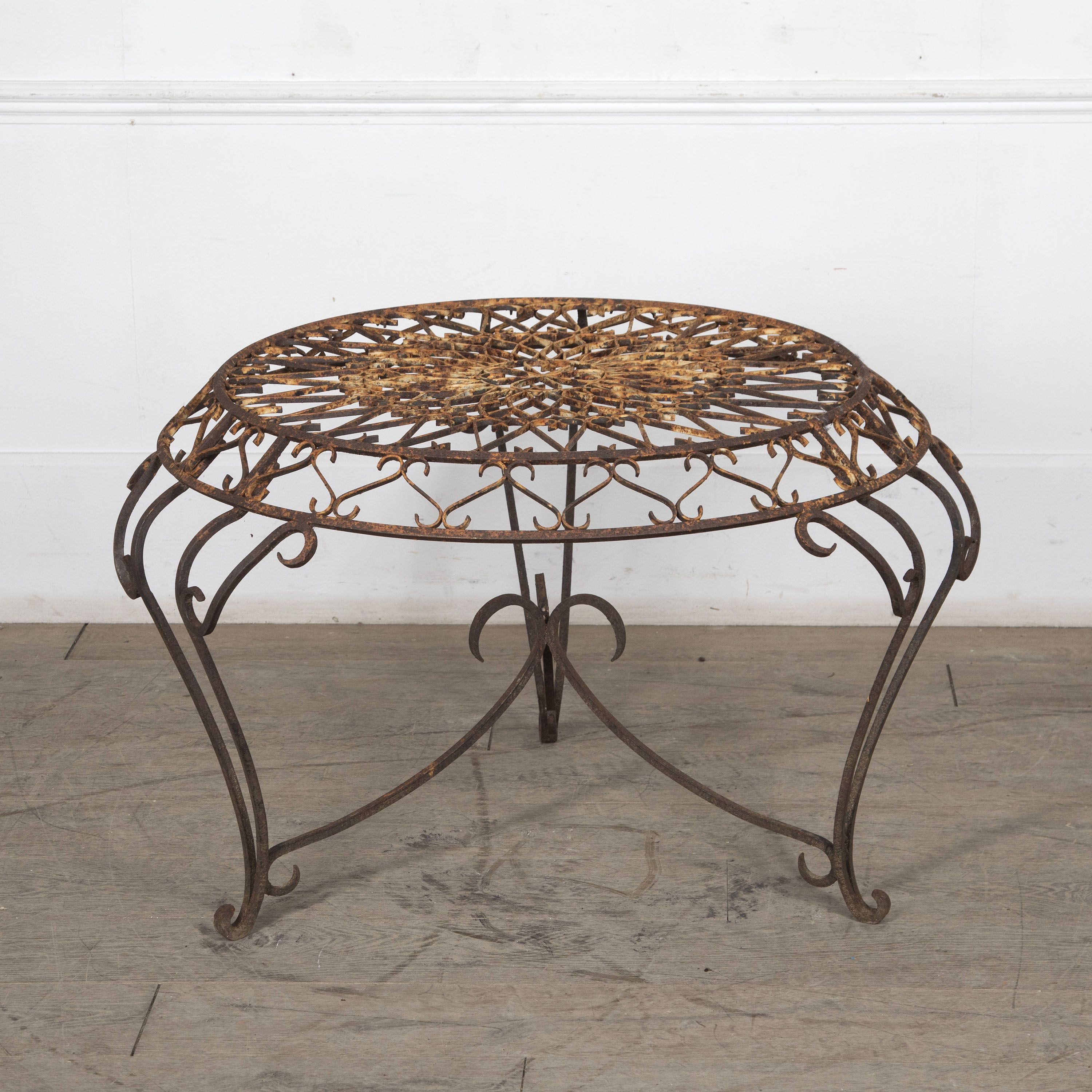 20th Century Wrought Iron Spanish Low Table - CT2927122