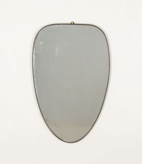 from Sweden＊Vintage mirror・* 18th Century, Sweden Mirror Gilt Wood Frame and Cobalt Blue